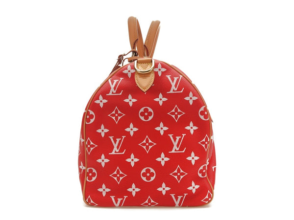 Louis Vuitton Speedy P9 Bandoulière 40 Cuir Monogramme Rouge