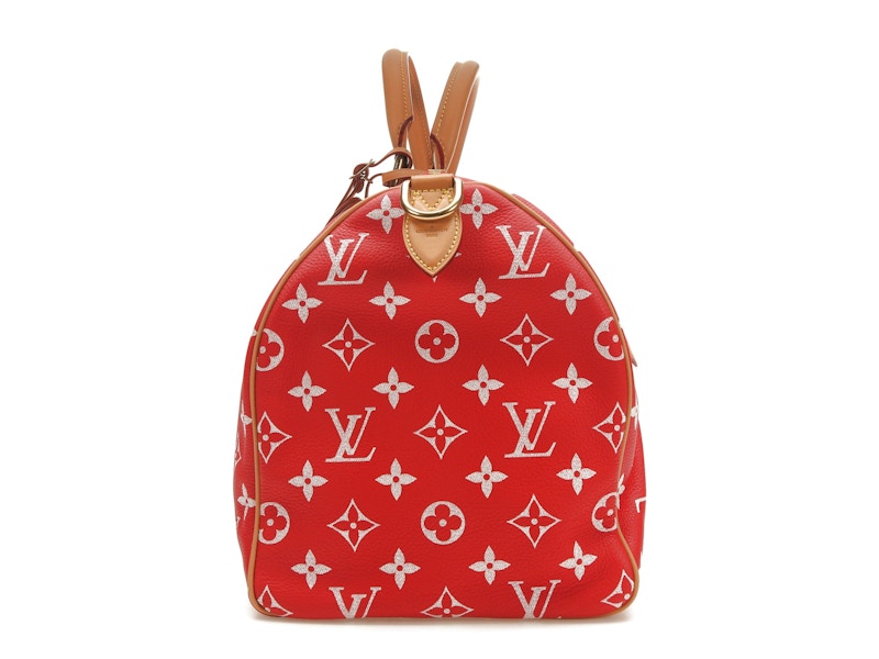 Louis Vuitton Speedy P9 Bandoulière 40 Cuir Monogramme Rouge