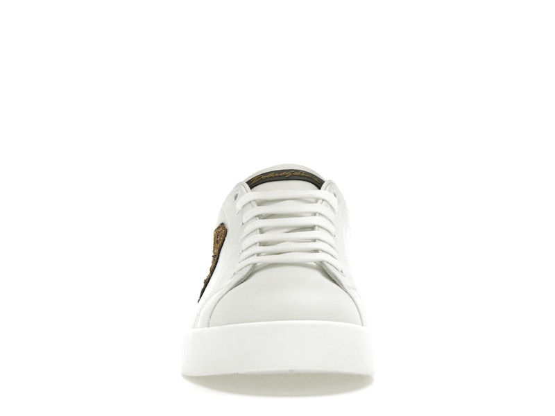 Dolce &amp; Gabbana Portofino Crown Patch Or Blanc