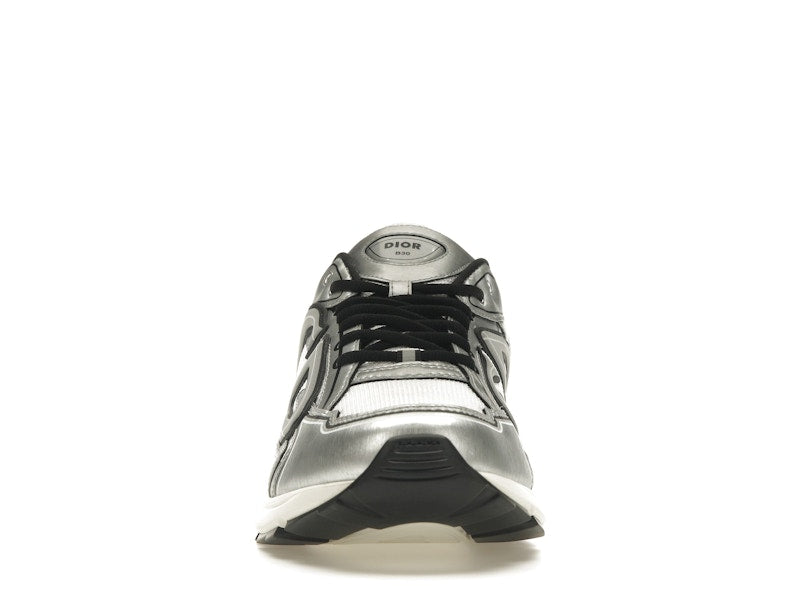 Dior B30 Blanc Mesh Cuir de veau métallisé argenté