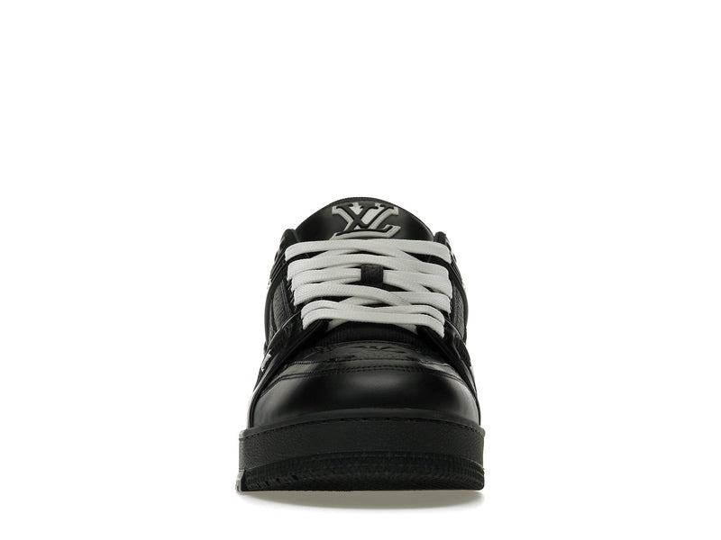 Baskets Louis Vuitton noires avec monogramme en relief