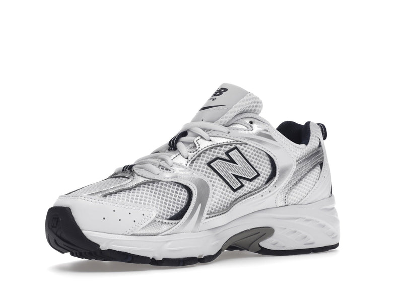 New Balance 530 Blanc Argent Bleu Marine