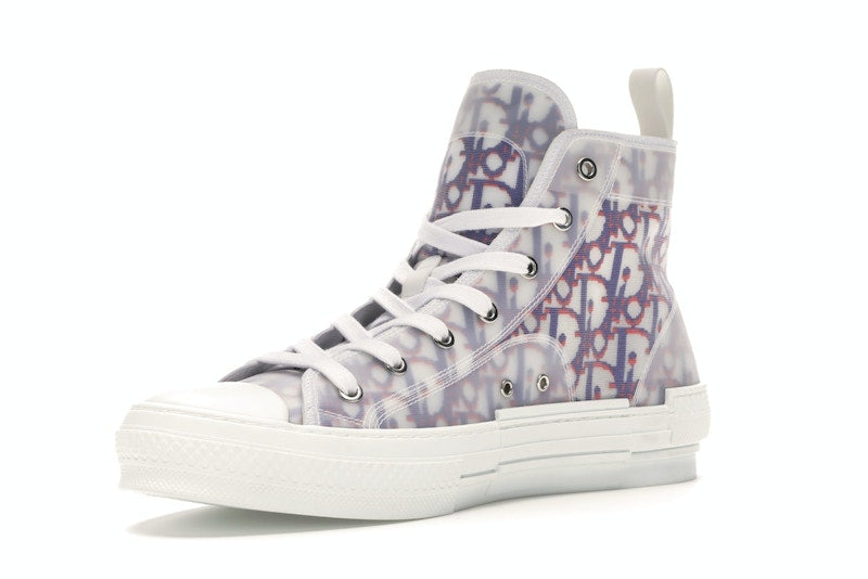 Dior B23 High Top Rouge Bleu Oblique