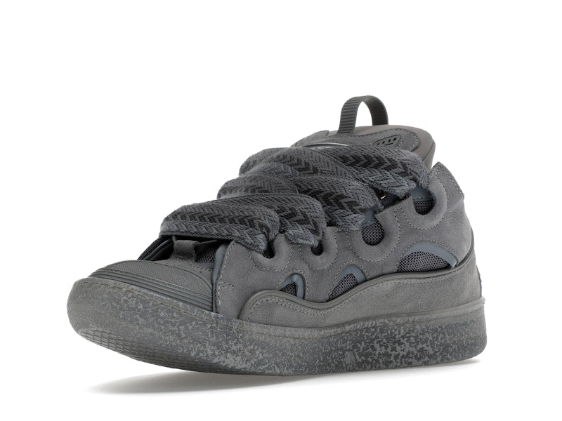 Lanvin Cuir Curb Effet Moucheté Gris Clair 