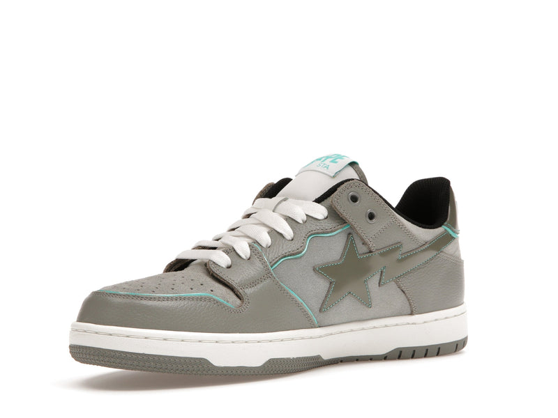 Un singe baignant Bape SK8 Sta Gris Turquoise 