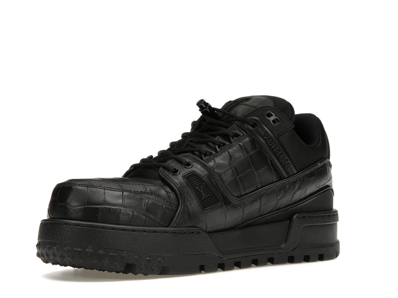 Baskets Louis Vuitton LV Trainer Maxi noires