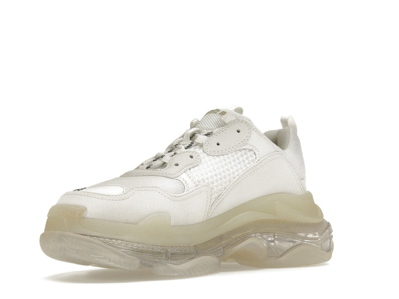 Balenciaga Triple S à semelle transparente blanche