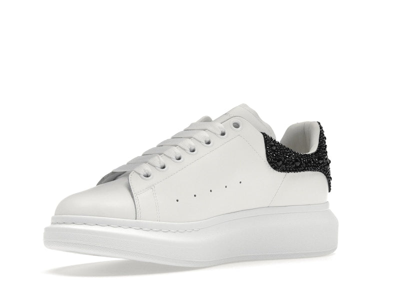 Alexander McQueen Übergroße weiße schwarze Kristalle