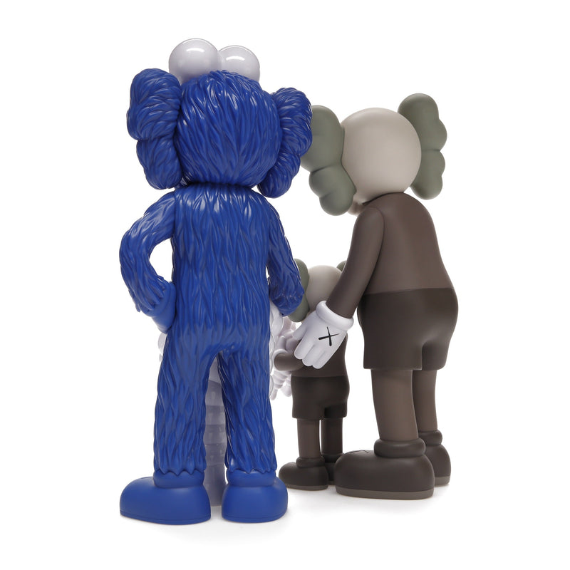 KAWS Family Vinylfiguren Braun/Blau/Weiß