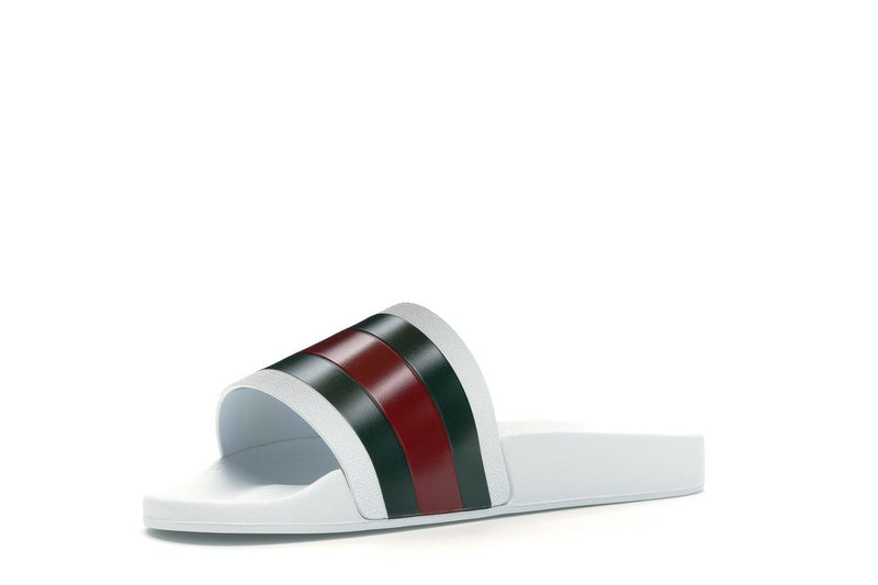 Claquettes de piscine Gucci Pursuit blanches