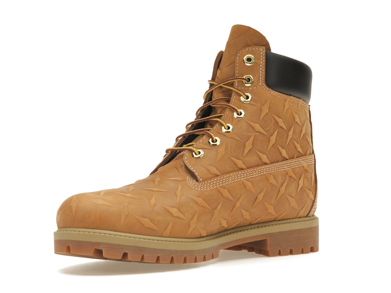 Timberland 6" Premium Waterproof Boot Supreme Diamond Plate Wheat