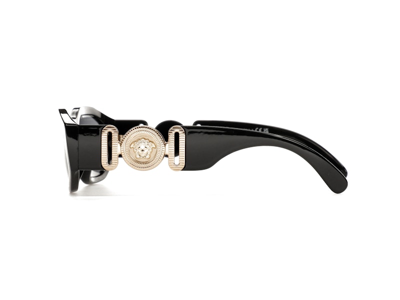 Versace Irregular Biggie Sonnenbrille Schwarz/Schwarz