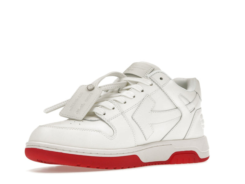 OFF-WHITE Out Of Office OOO Baskets basses Blanc Rouge 
