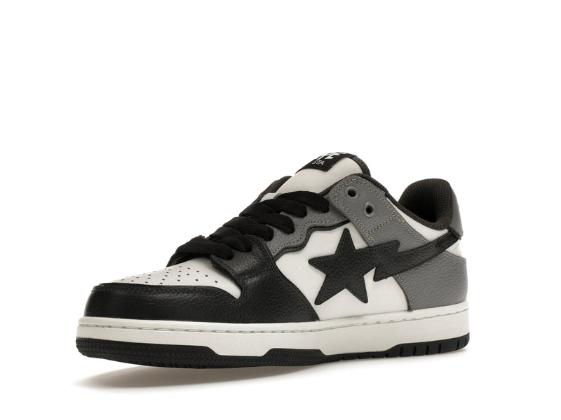 A Bathing Ape Sk8 Sta #5 Schwarz Weiß Grau
