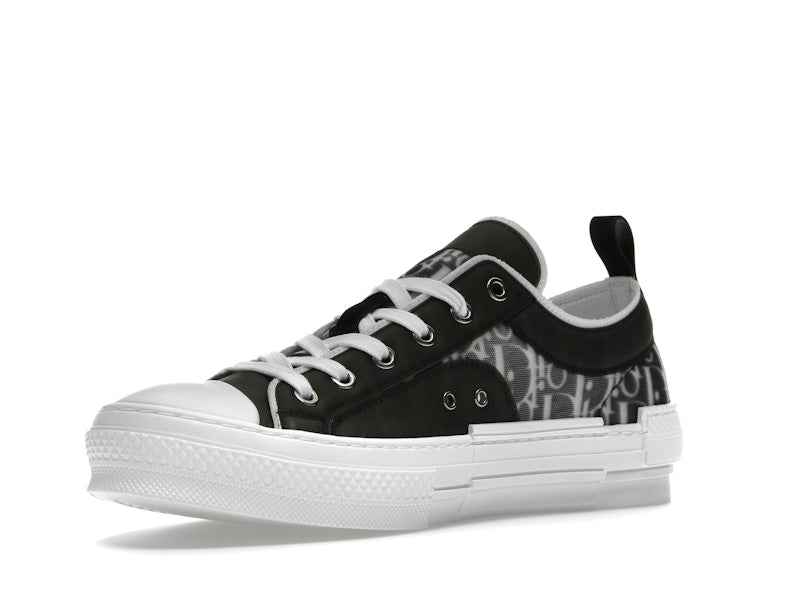 Dior B23 Low Noir Blanc Oblique