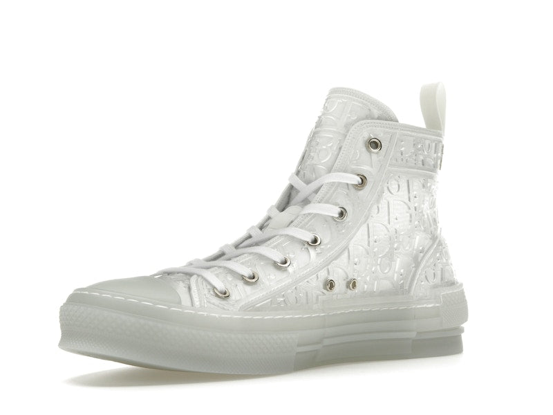 Dior B23 High Top Blanc Oblique en relief