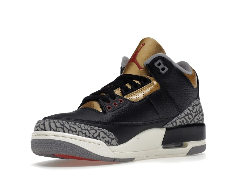 Jordan 3 Retro Noir Ciment Or