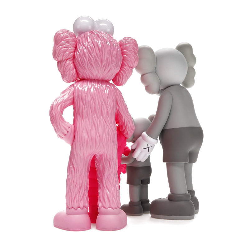 KAWS Family Vinylfiguren Grau/Pink