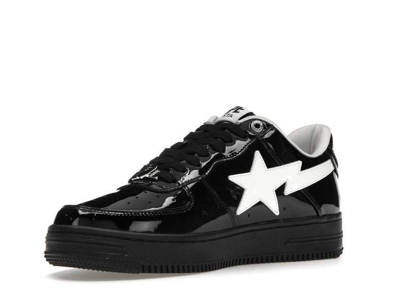 A Bathing Ape Bape Sta #2 Schwarzes Patent 