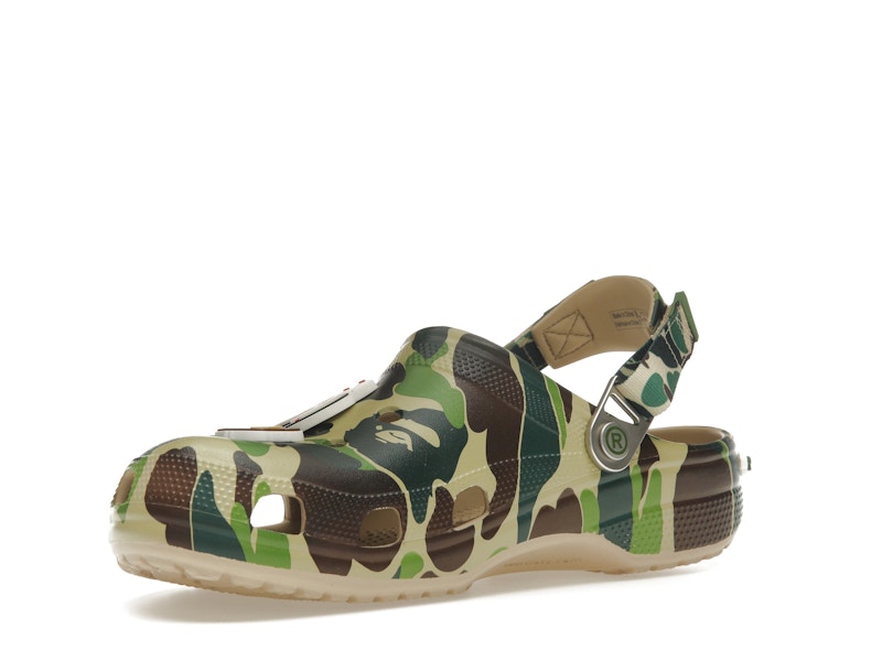 Crocs Classic Clog A Bathing Ape ABC Camo Vert