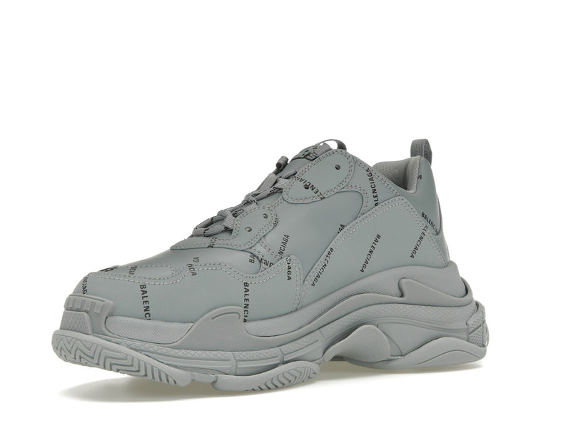 Balenciaga Triple S AllOver Logo Gris Noir