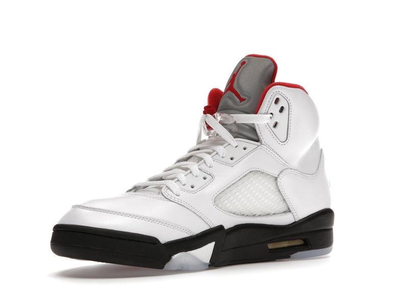 Jordan 5 Retro Fire Red Languette Argentée (2020)