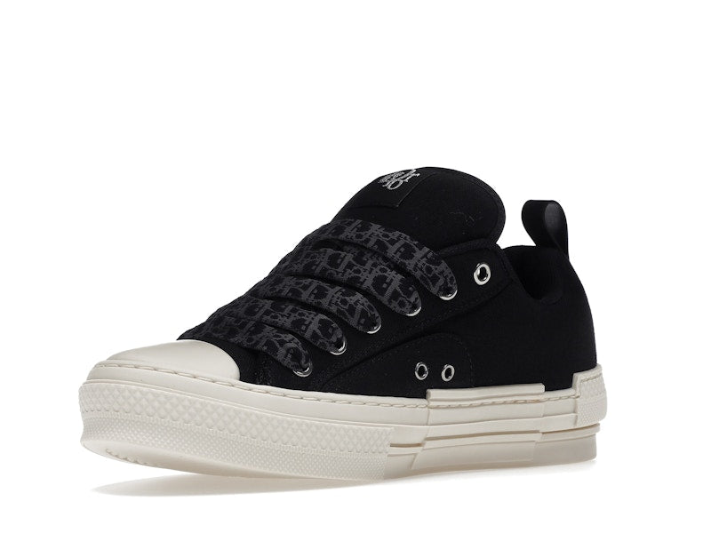 Baskets basses Dior B23 Skater ERL en toile de coton noire