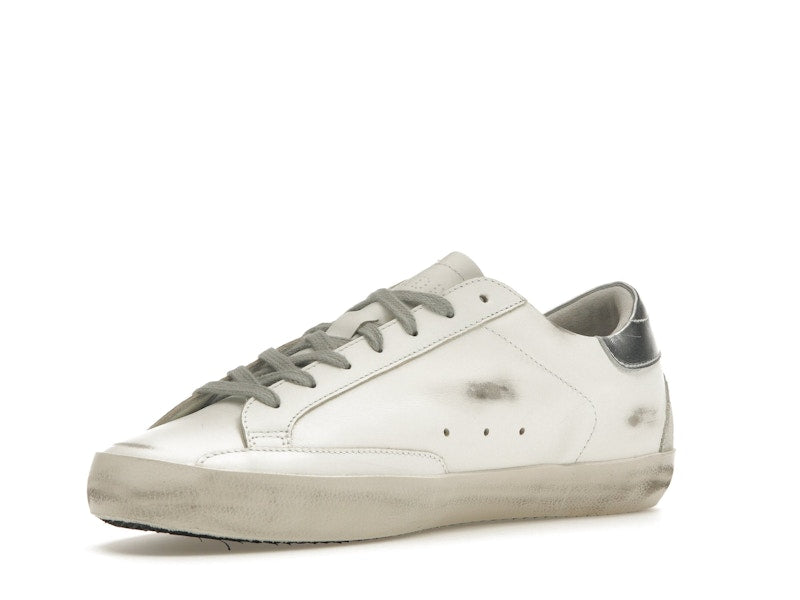 Golden Goose Super-Star Blanc Argent 