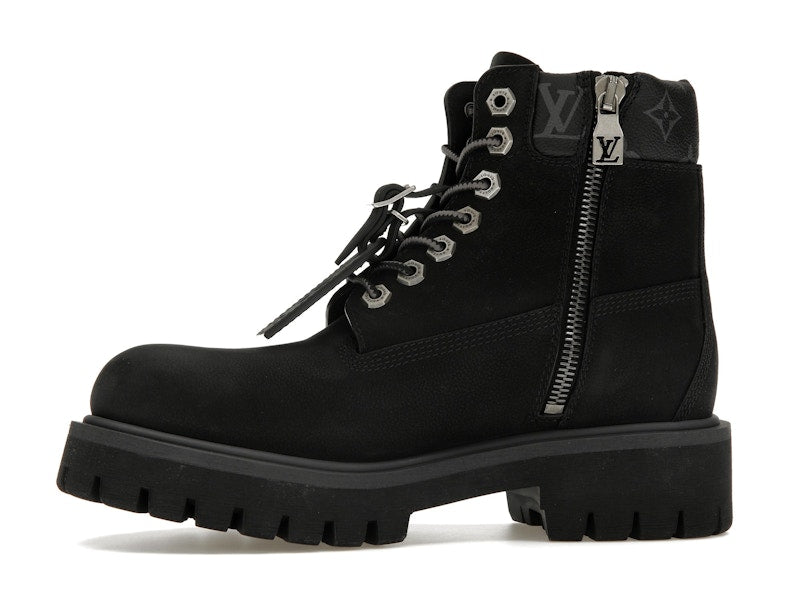 Bottines Louis Vuitton Timberland 6 pouces noires