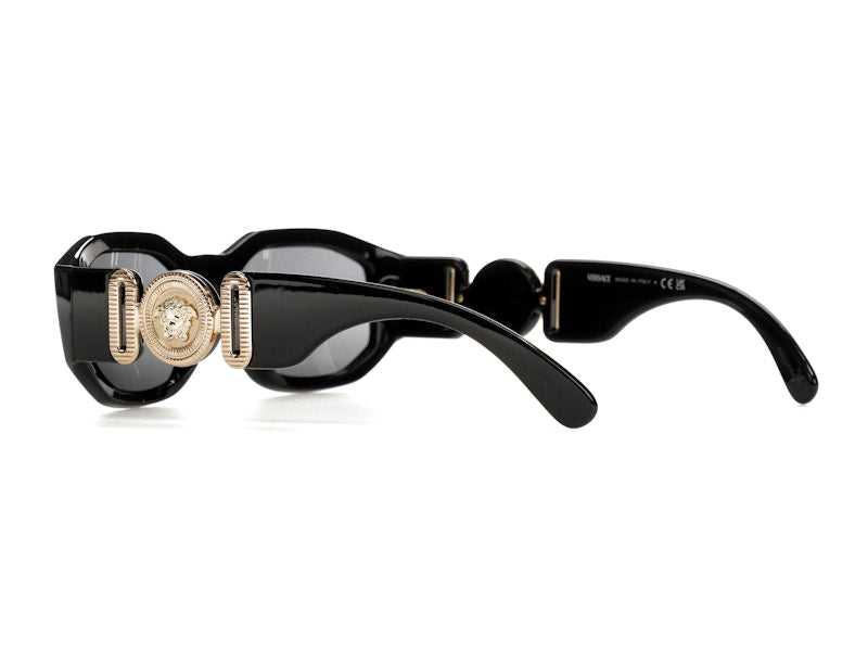 Versace Irregular Biggie Sonnenbrille Schwarz/Schwarz