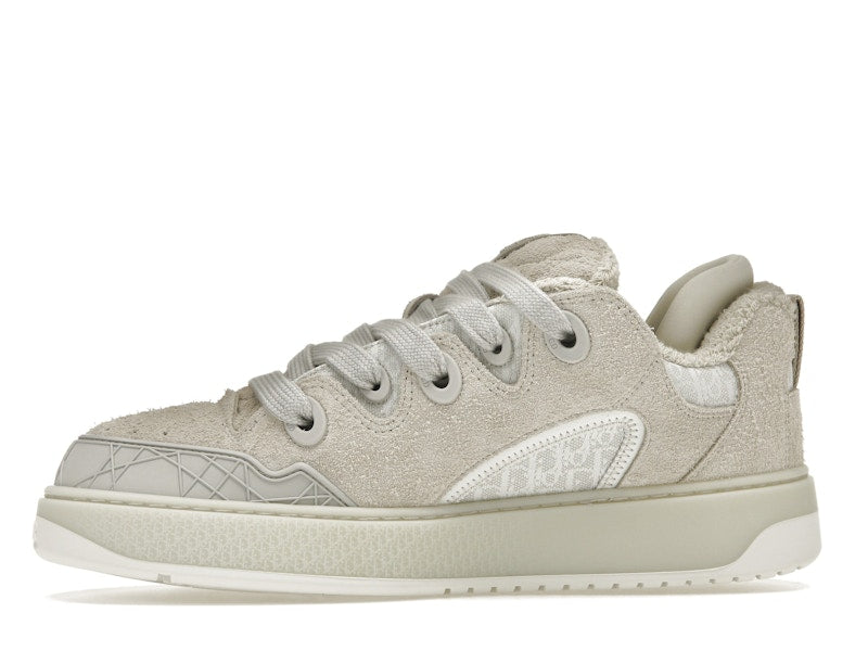Dior B9S Skater ERL Daim Crème avec Jacquard Dior Oblique Blanc et Crème