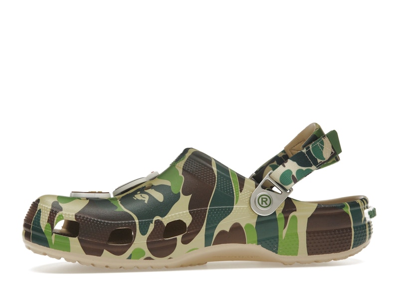 Crocs Classic Clog A Bathing Ape ABC Camo Vert