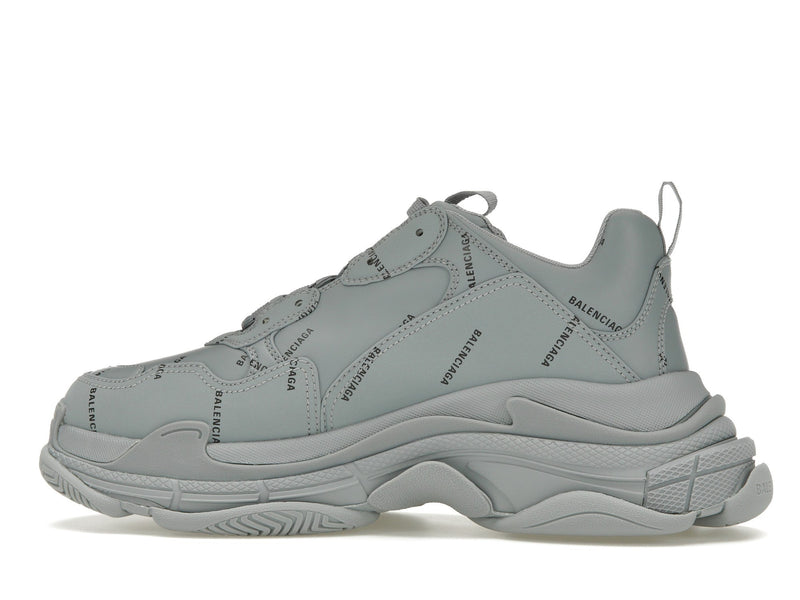 Balenciaga Triple S AllOver Logo Gris Noir
