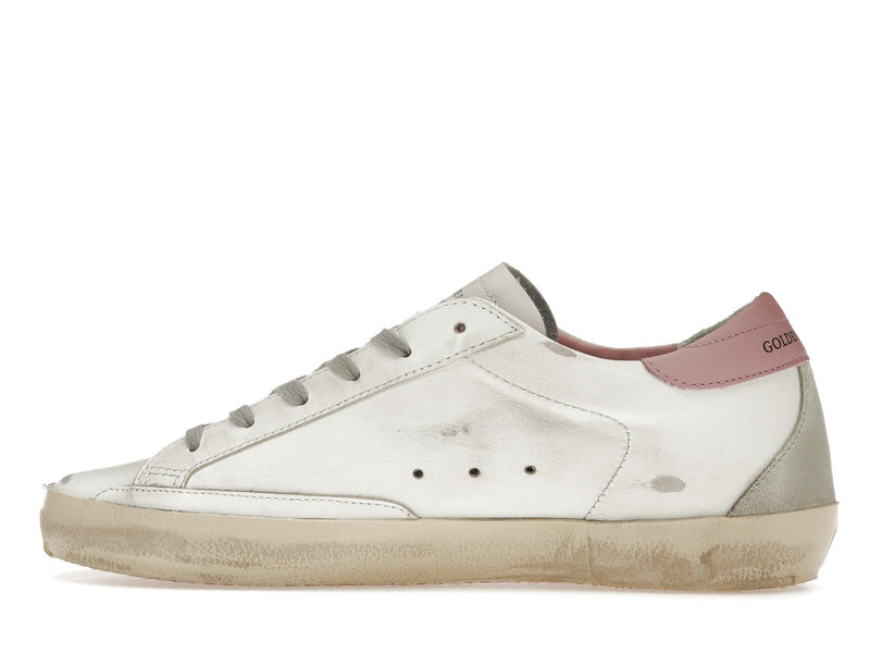 Golden Goose Super-Star Blanc Rose Clair (Femme) 