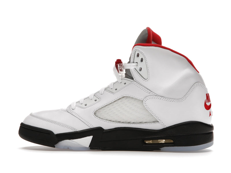 Jordan 5 Retro Fire Red Languette Argentée (2020)