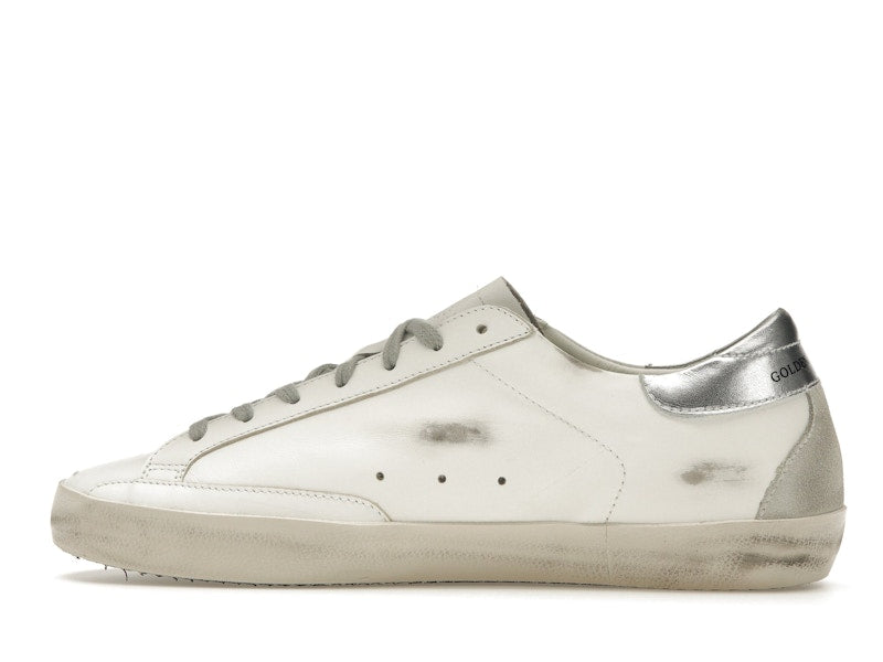 Golden Goose Super-Star Blanc Argent 
