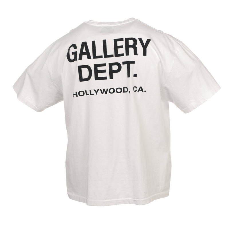 T-shirt souvenir du département des galeries, blanc et noir