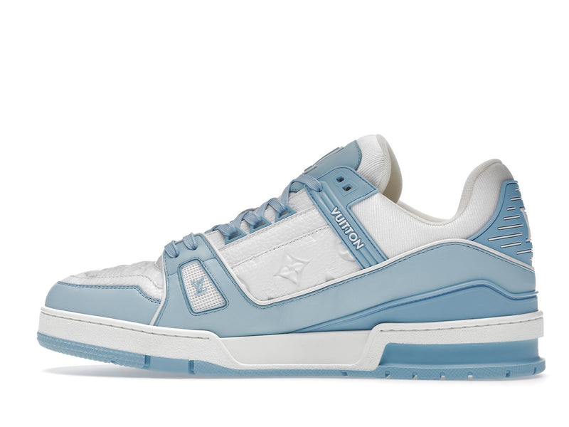 Louis Vuitton Trainer Low Blanc Bleu Ciel