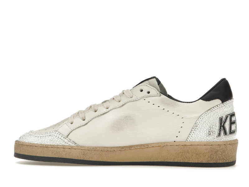 Golden Goose Ball-Star Low Blanc Nappa Noir Star 