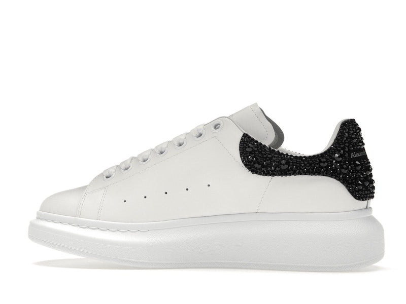 Alexander McQueen Übergroße weiße schwarze Kristalle
