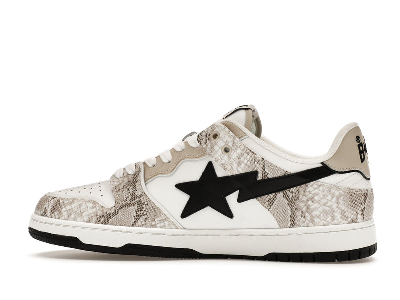A Bathing Ape Sk8 Sta #1 Beige Schlangenhaut 