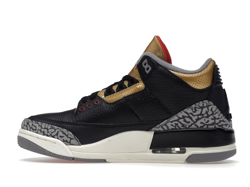 Jordan 3 Retro Noir Ciment Or