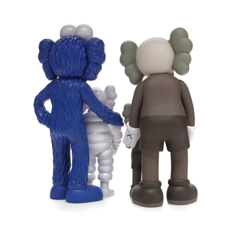 KAWS Family Vinylfiguren Braun/Blau/Weiß