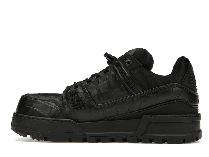 Baskets Louis Vuitton LV Trainer Maxi noires