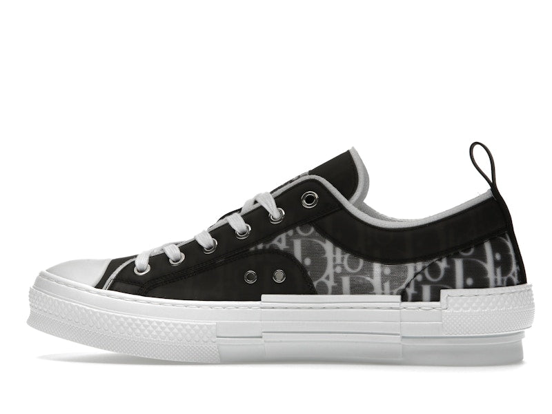Dior B23 Low Noir Blanc Oblique