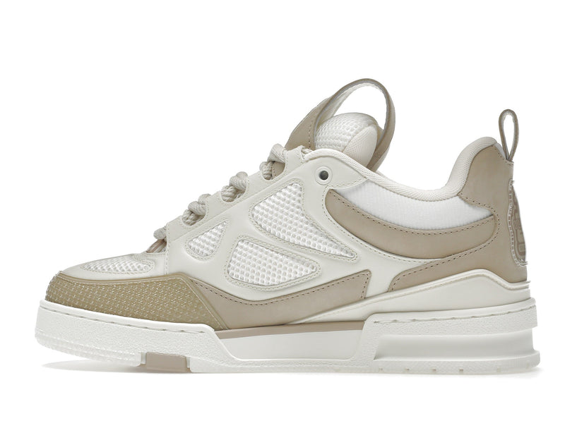 Baskets de skate Louis Vuitton LV Beige Blanc