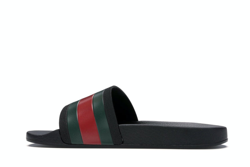 Claquettes en caoutchouc Gucci Rouge Vert