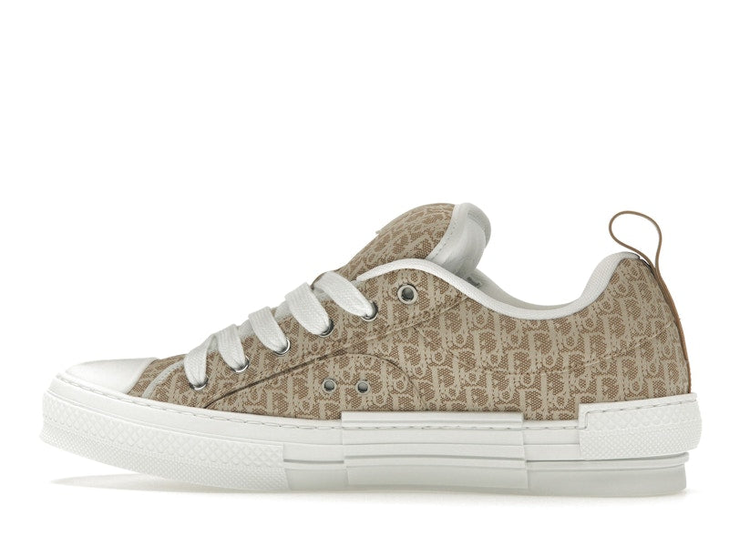 Baskets basses Dior B23 Skater beiges en jacquard Dior Oblique