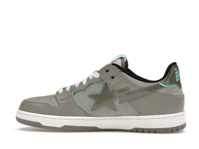Un singe baignant Bape SK8 Sta Gris Turquoise 
