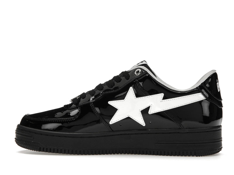 A Bathing Ape Bape Sta #2 Schwarzes Patent 